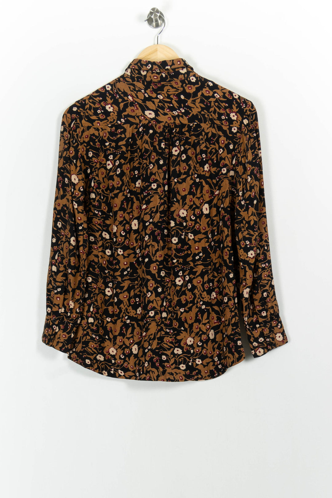 Chemise Fleurie Noire et Marron - Taille S/36 de la marque Stella Forest | PARAD102512 - Vendu par Paradigme - Image 4