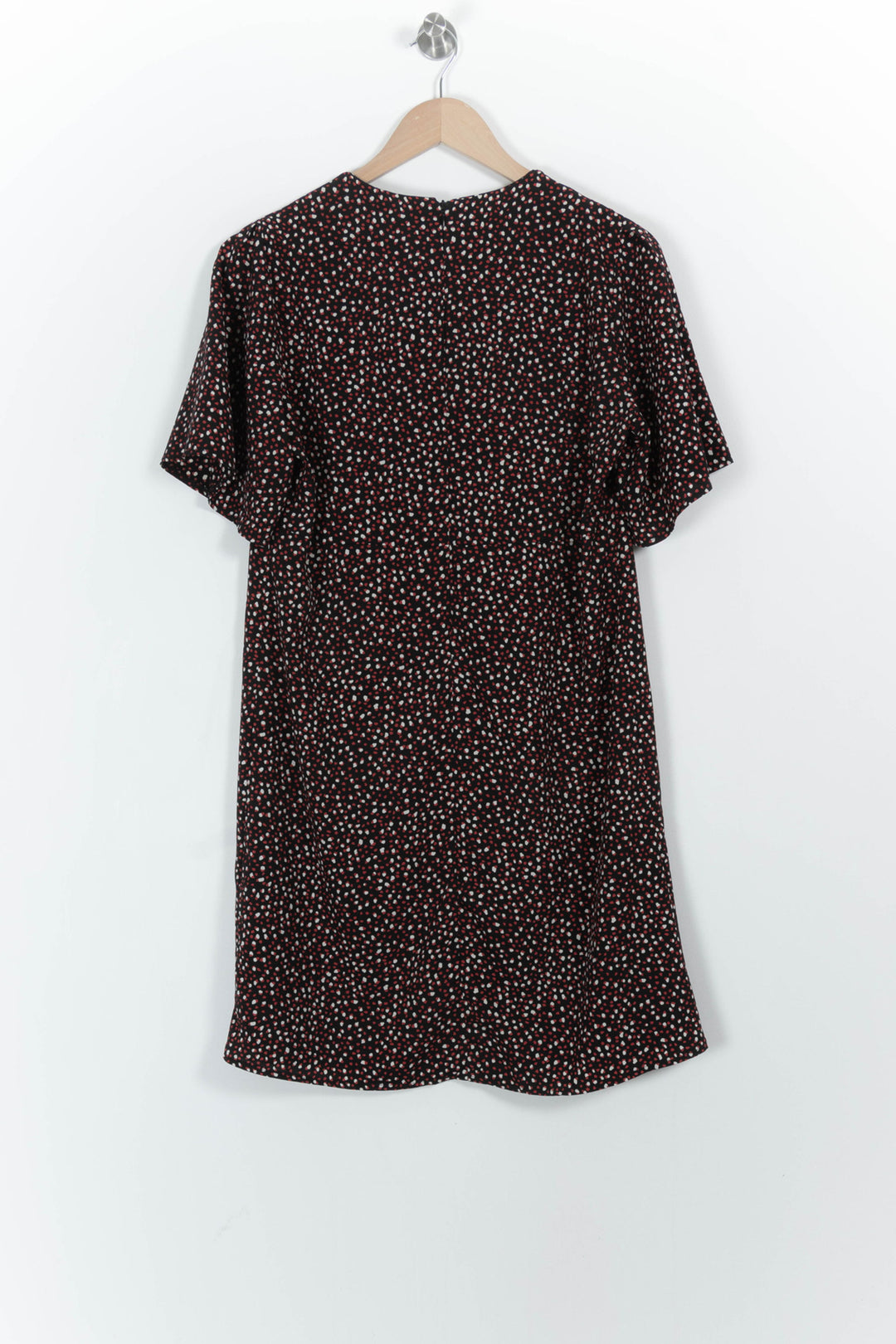 Robe Portefeuille Bordeaux et Blanc - Taille L/40 de la marque Sud express | PARAD102516 - Vendu par Paradigme - Image 4