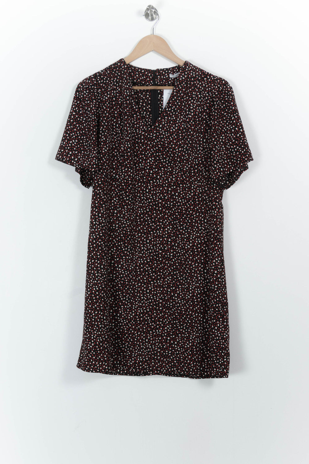 Robe Portefeuille Bordeaux et Blanc - Taille L/40 de la marque Sud express | PARAD102516 - Vendu par Paradigme - Image 2