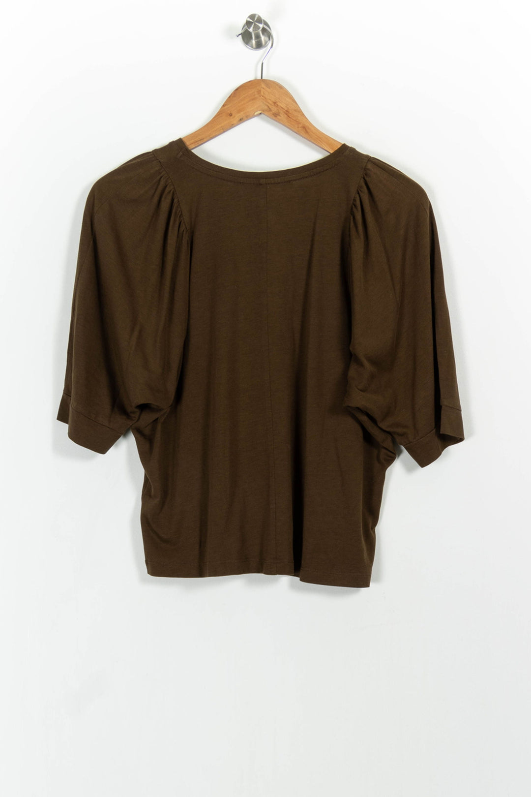 Blouse Marron - Taille S/36 de la marque La Fée Maraboutée | PARAD102526 - Vendu par Paradigme - Image 4