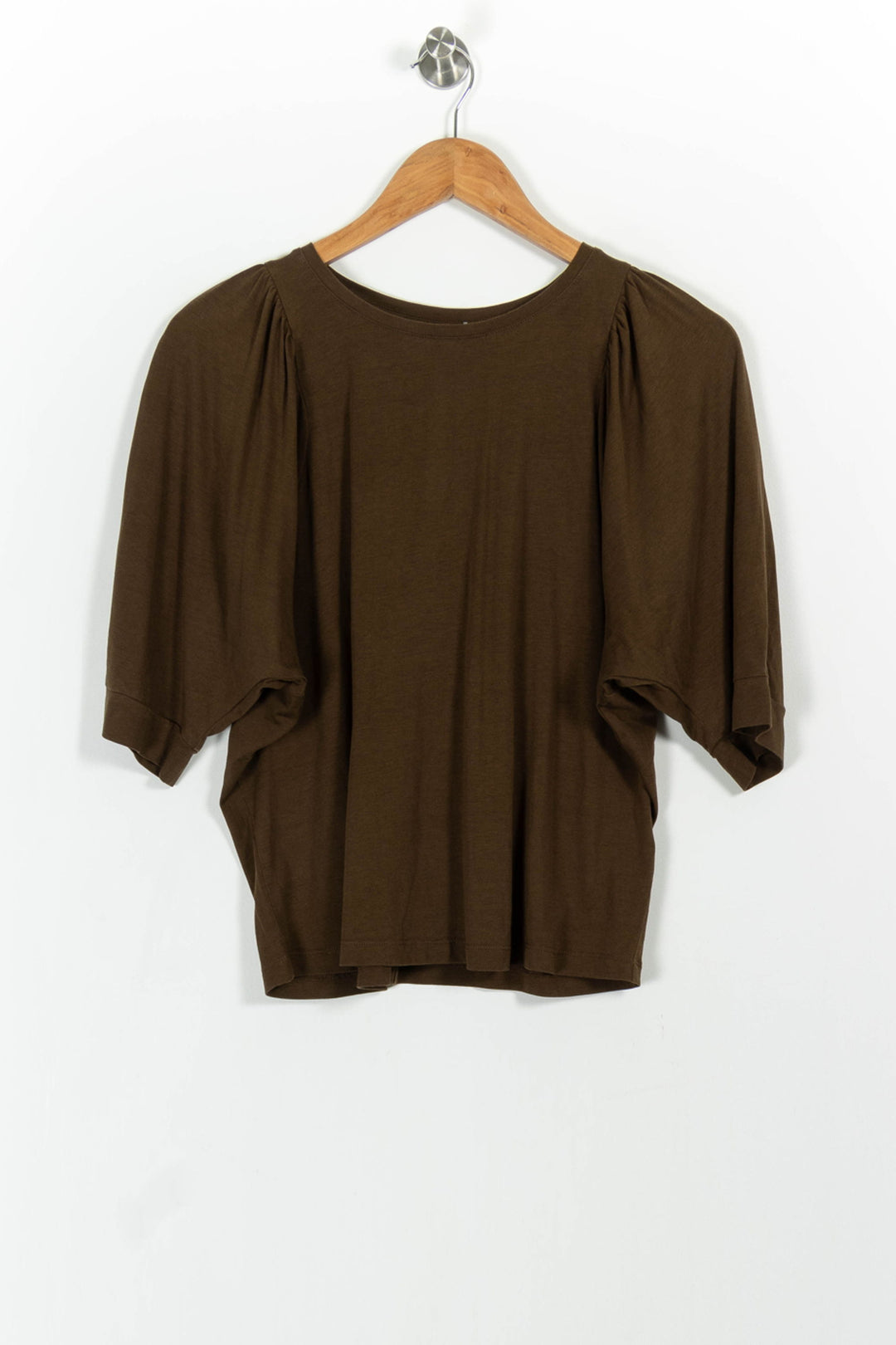 Blouse Marron - Taille S/36 de la marque La Fée Maraboutée | PARAD102526 - Vendu par Paradigme - Image 2