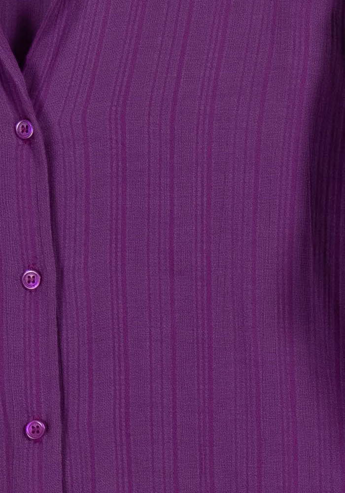Chemise Violette - Taille XS/34 de la marque Vanessa Bruno | PARAD102528 - Vendu par Paradigme - Image 3