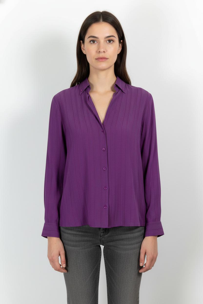 Chemise Violette - Taille XS/34 de la marque Vanessa Bruno | PARAD102528 - Vendu par Paradigme - Image 1
