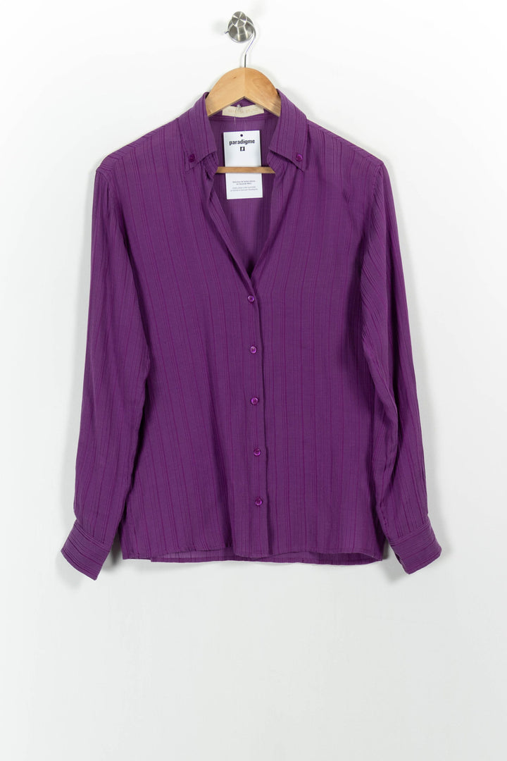Chemise Violette - Taille XS/34 de la marque Vanessa Bruno | PARAD102528 - Vendu par Paradigme - Image 2