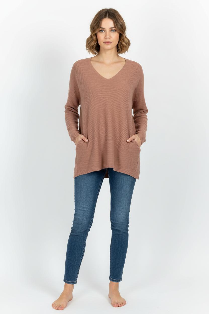 Pull Rose - Taille M/38 de la marque Sud express | PARAD102531 - Vendu par Paradigme - Image 1