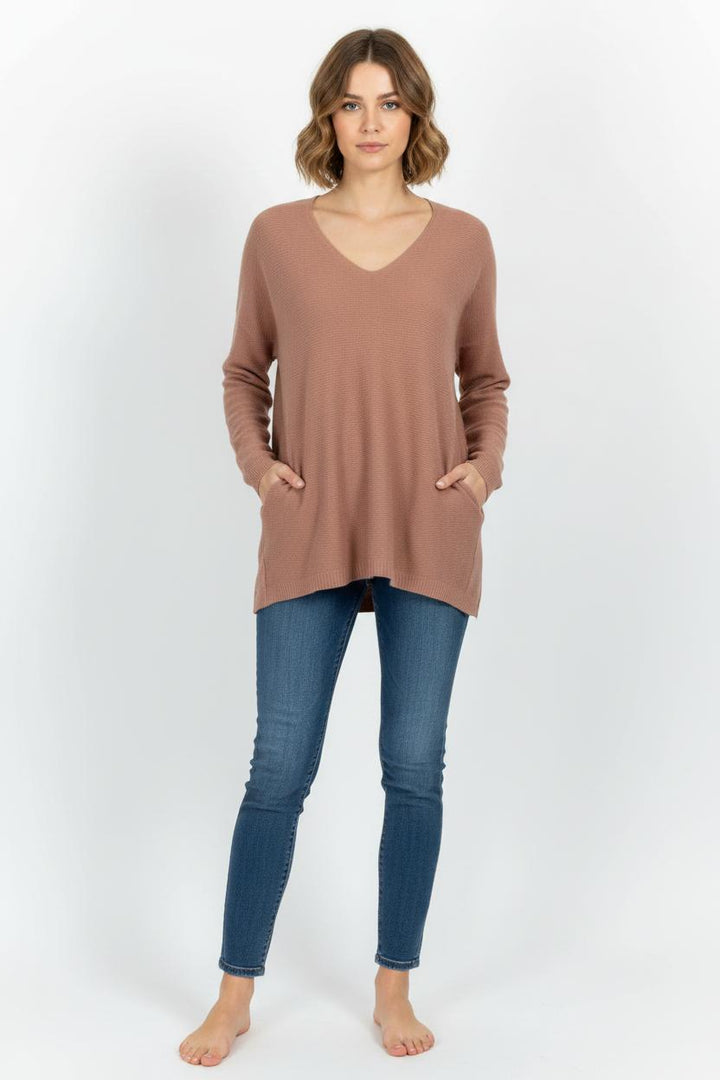Pull Rose - Taille M/38 de la marque Sud express | PARAD102531 - Vendu par Paradigme - Image 1