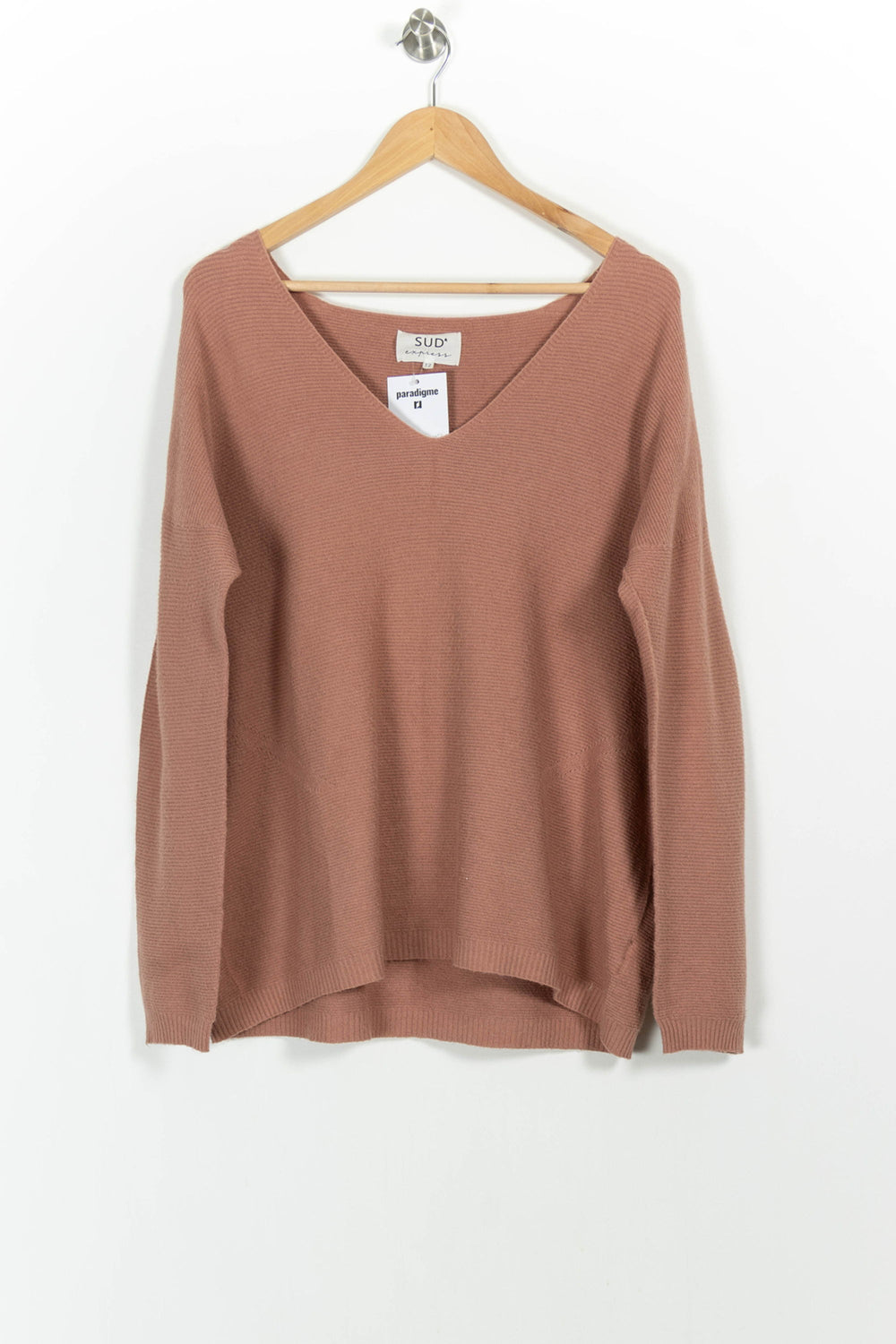 Pull Rose - Taille M/38 de la marque Sud express | PARAD102531 - Vendu par Paradigme - Image 2