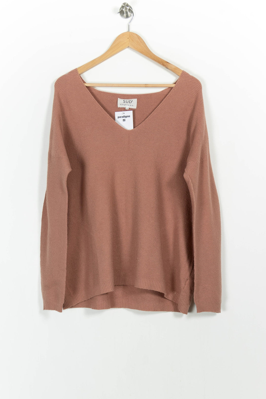 Pull Rose - Taille M/38 de la marque Sud express | PARAD102531 - Vendu par Paradigme - Image 2