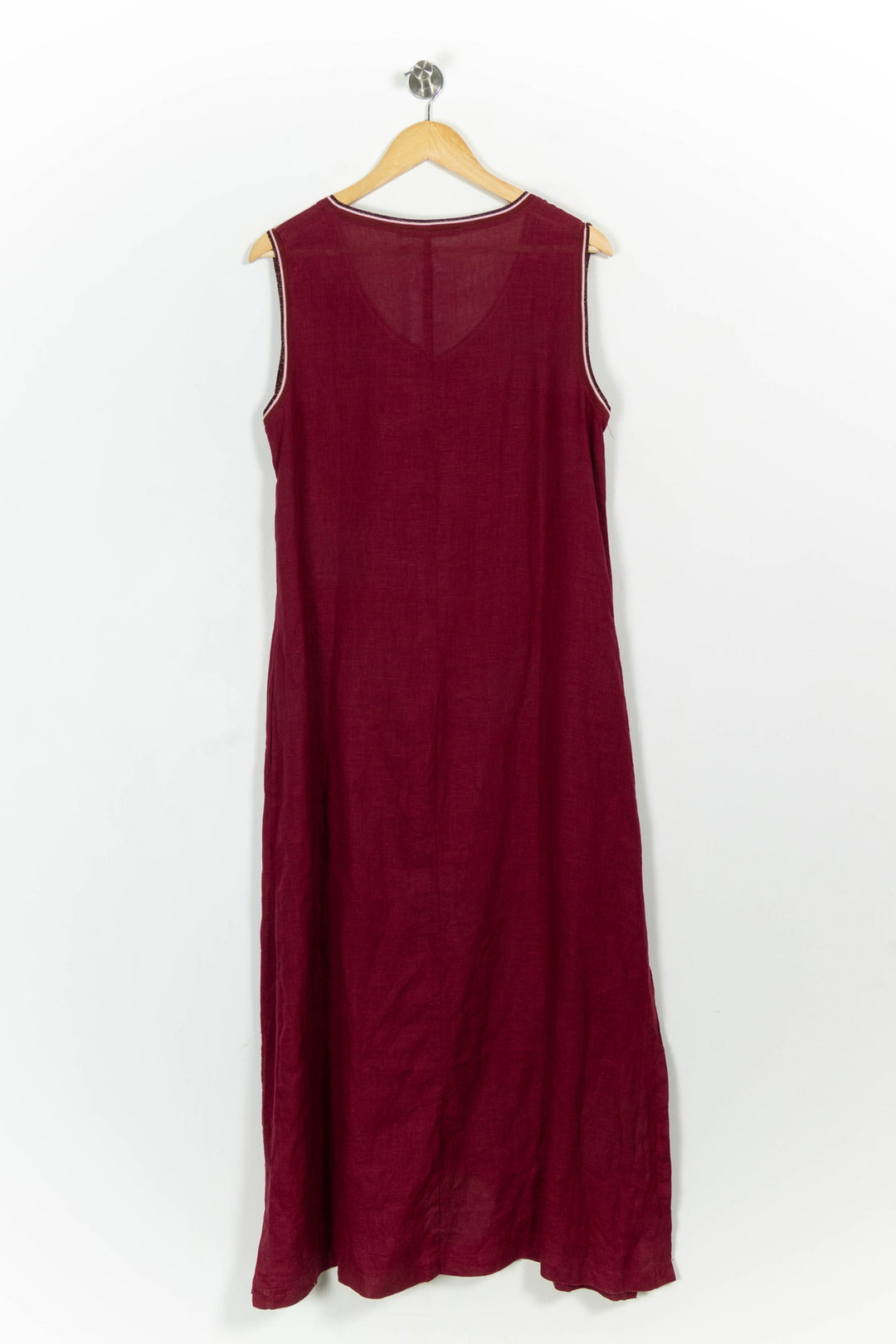 Robe Longue Bordeaux - Taille L/40 de la marque La Fée Maraboutée | PARAD102537 - Vendu par Paradigme - Image 4