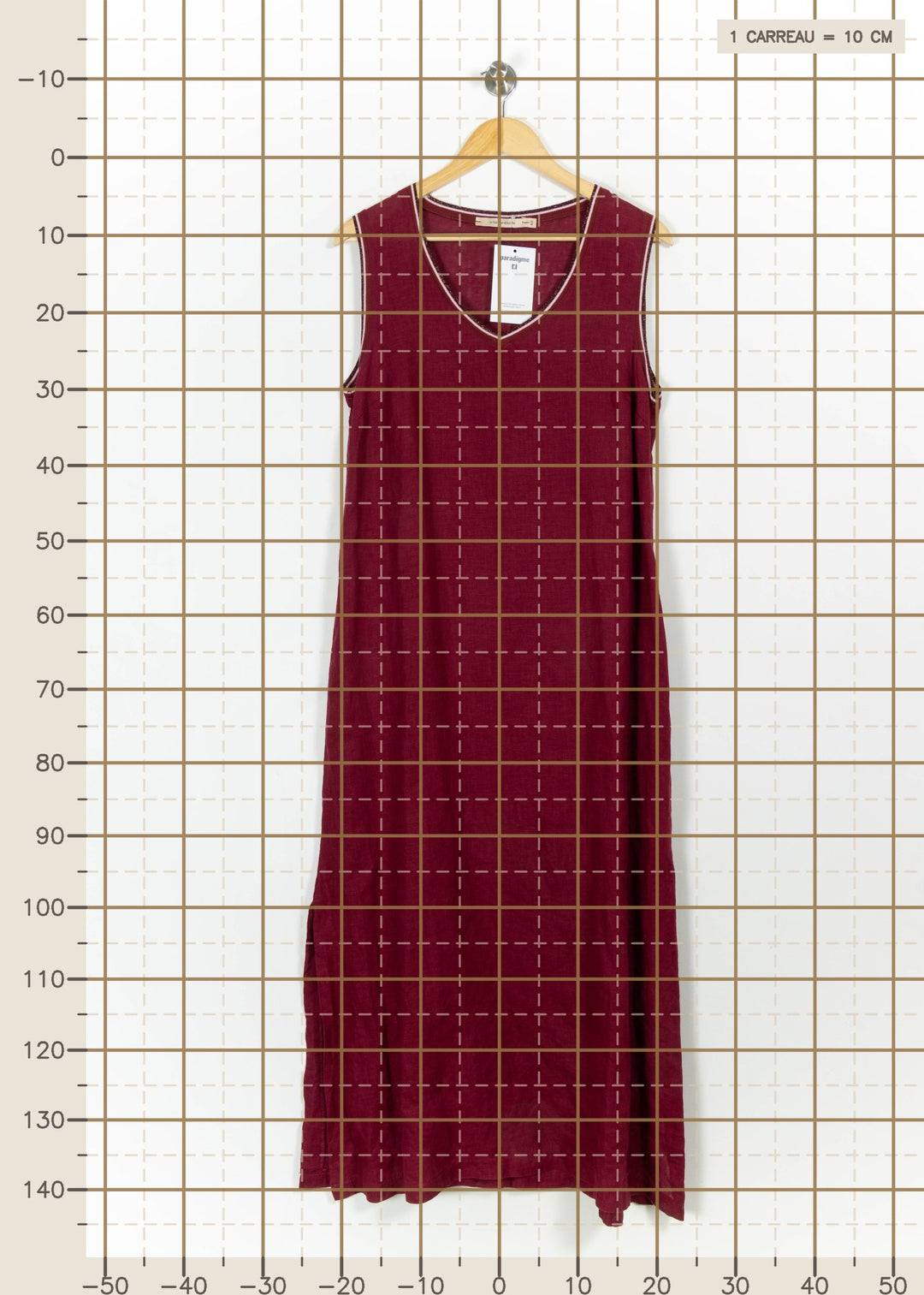 Robe Longue Bordeaux - Taille L/40