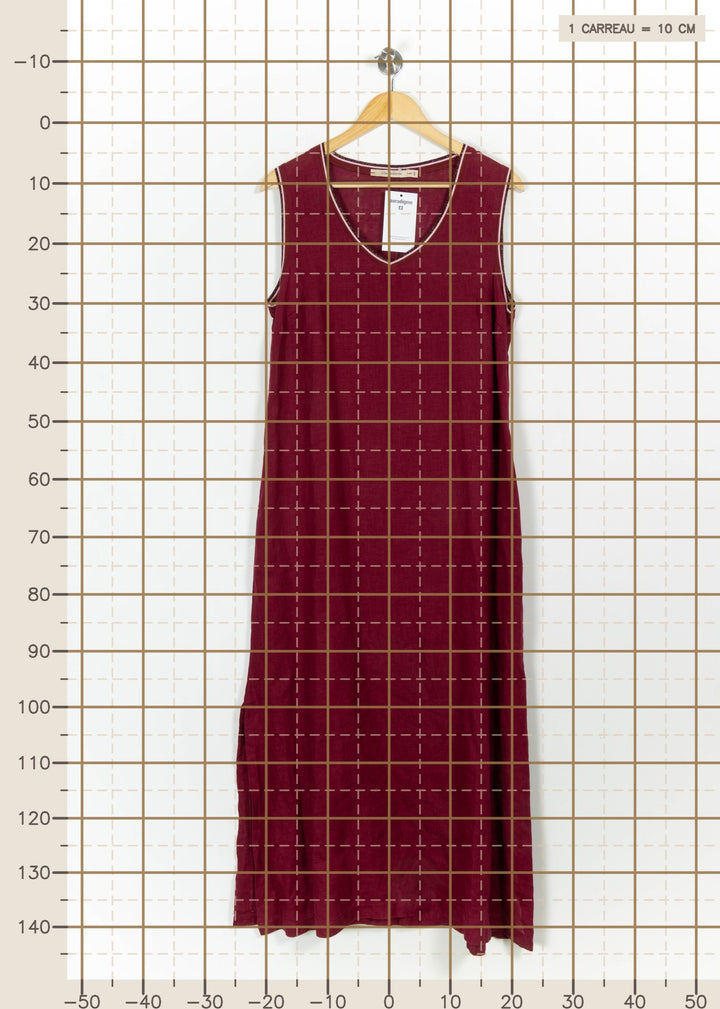 Robe Longue Bordeaux - Taille L/40