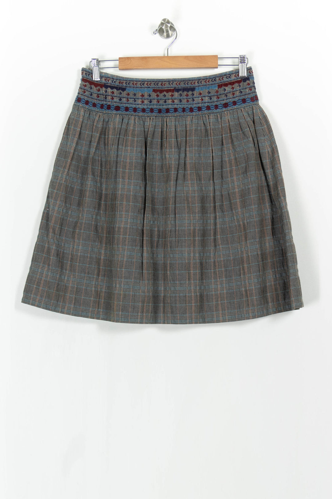 Jupe Midi Grise et Bleue - Taille M/38 de la marque Sud express | PARAD102538 - Vendu par Paradigme - Image 4