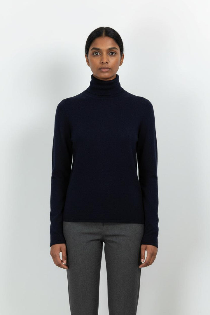 Pull Col Roulé Bleu - Taille M/38 de la marque Petite Mendigote | PARAD102544 - Vendu par Paradigme - Image 1