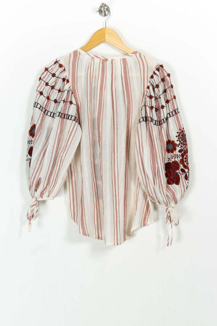 Blouse Blanche et Rouge - Taille S/36 de la marque Antik Batik | PARAD102553 - Vendu par Paradigme - Image 4