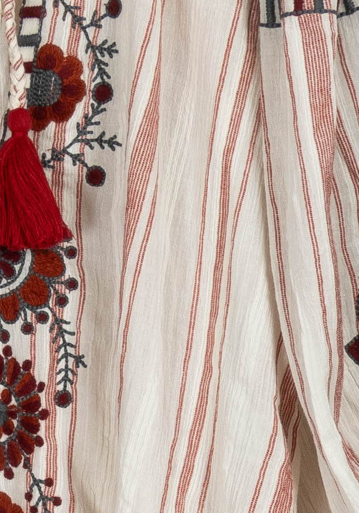 Blouse Blanche et Rouge - Taille S/36 de la marque Antik Batik | PARAD102553 - Vendu par Paradigme - Image 3