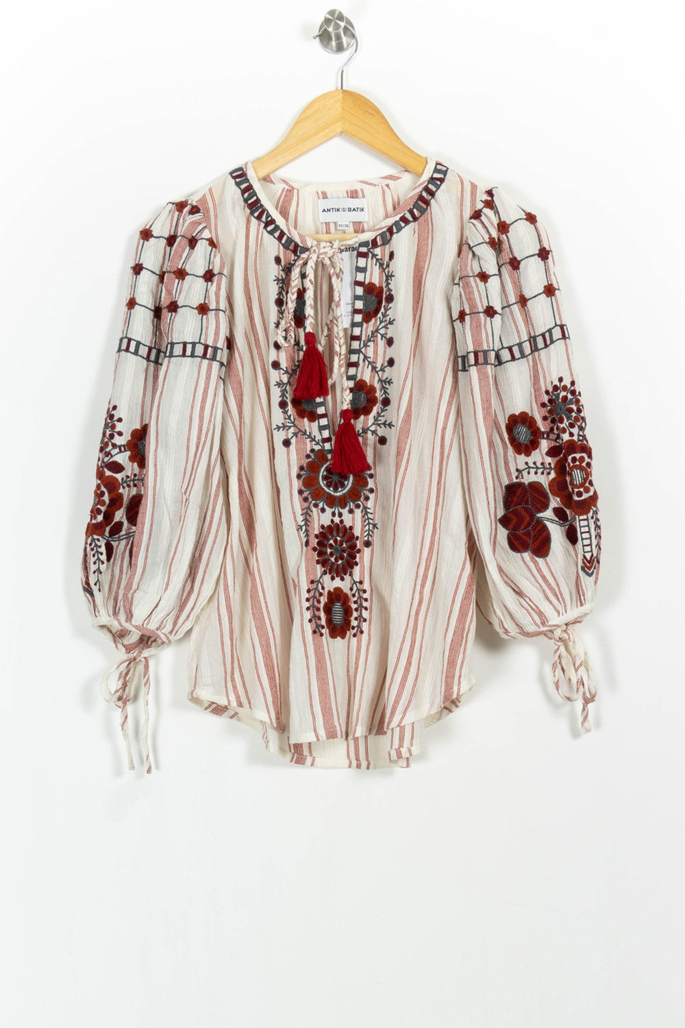 Blouse Blanche et Rouge - Taille S/36 de la marque Antik Batik | PARAD102553 - Vendu par Paradigme - Image 2