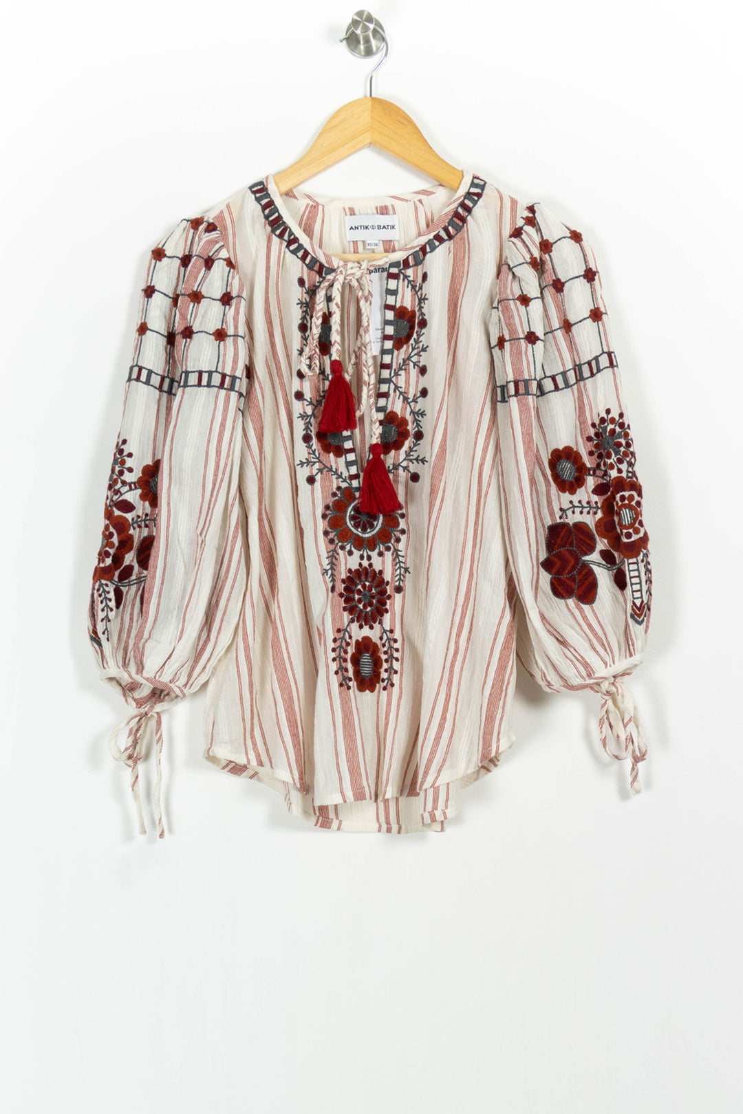 Blouse Blanche et Rouge - Taille S/36 de la marque Antik Batik | PARAD102553 - Vendu par Paradigme - Image 2
