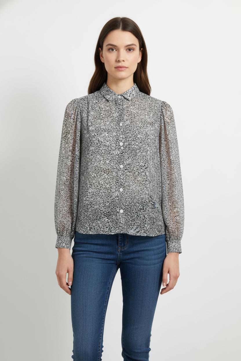 Chemise Grise - Taille S/36 de la marque Maje | PARAD102554 - Vendu par Paradigme - Image 1