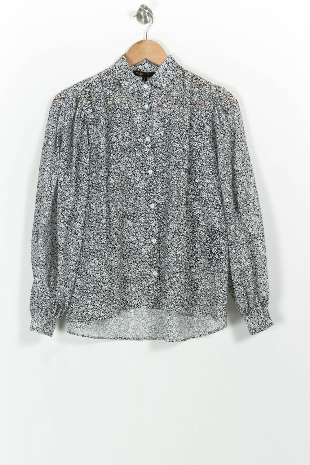 Chemise Grise - Taille S/36 de la marque Maje | PARAD102554 - Vendu par Paradigme - Image 2