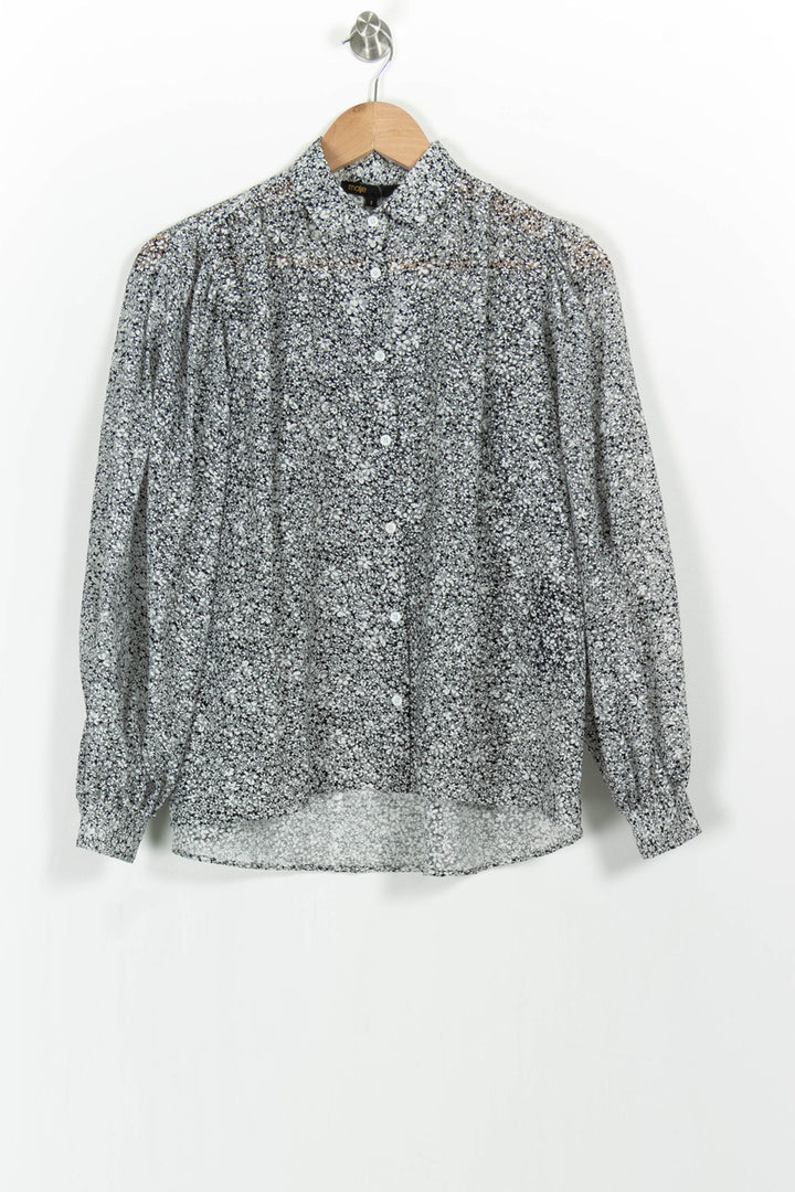 Chemise Grise - Taille S/36 de la marque Maje | PARAD102554 - Vendu par Paradigme - Image 2