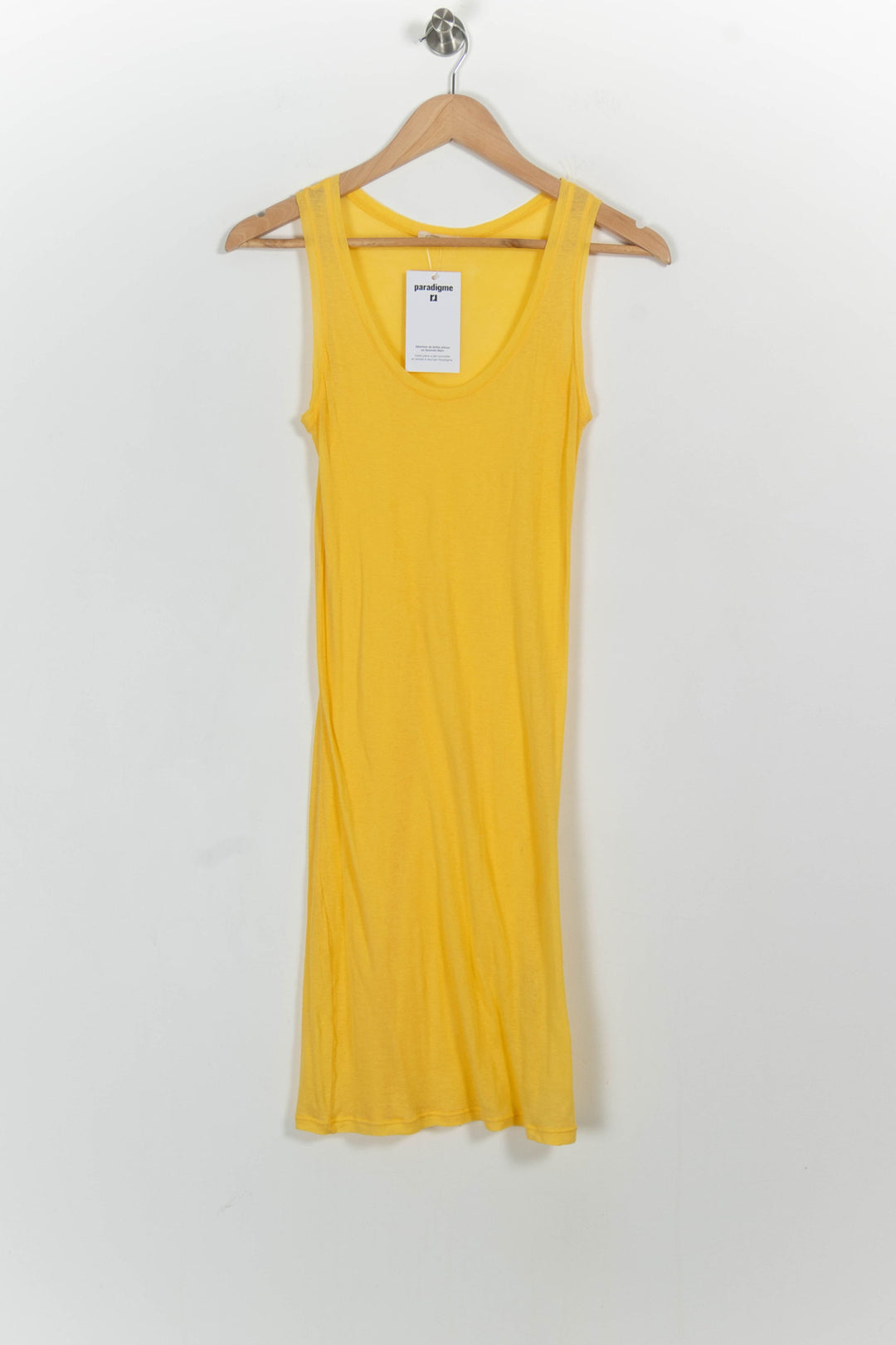 Robe Débardeur Jaune - Taille L/40 de la marque American Vintage | PARAD102558 - Vendu par Paradigme - Image 2