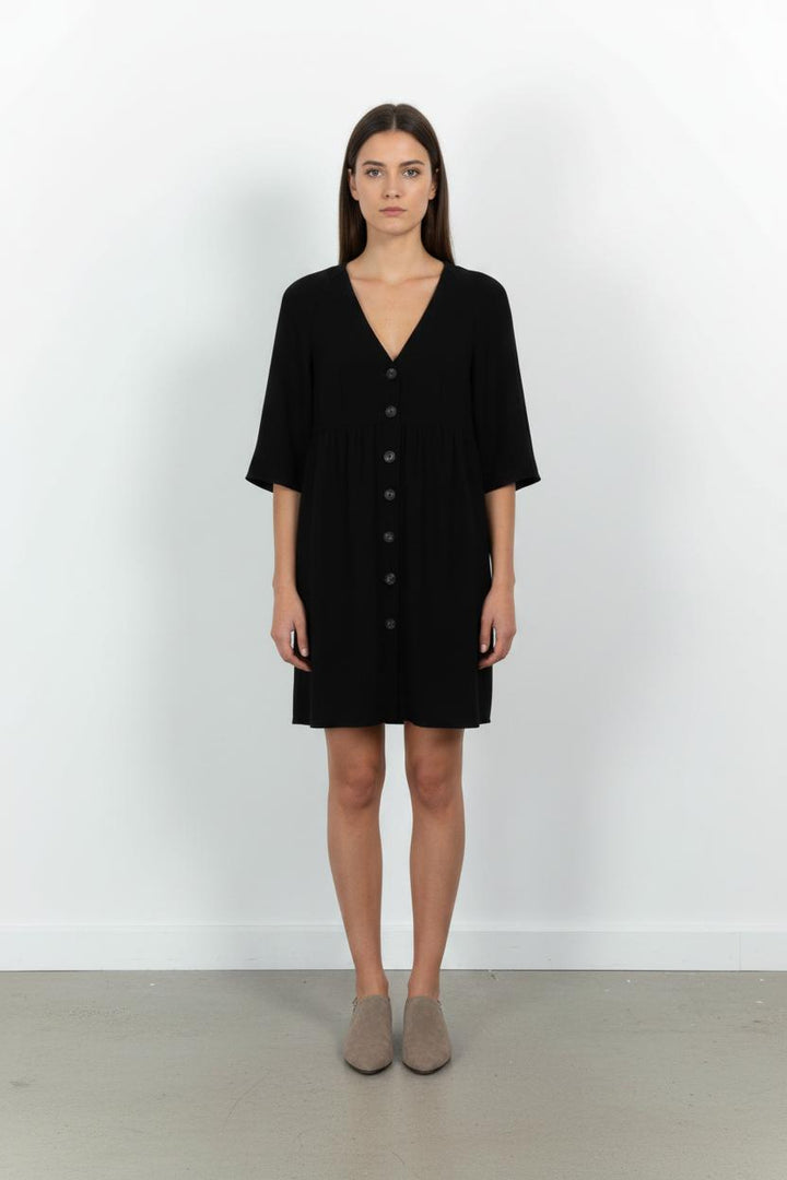 Robe Boutonnée Noire - Taille XS/34 de la marque ba&sh | PARAD102564 - Vendu par Paradigme - Image 1