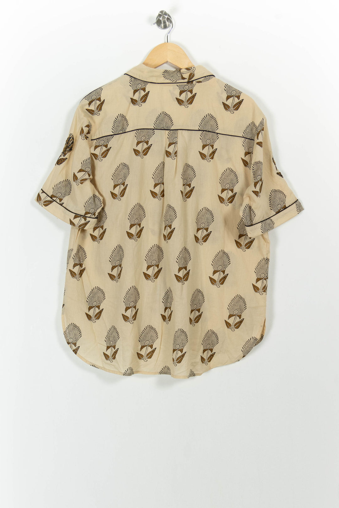 Chemise Beige et Marron - Taille XXL/44 de la marque Chloé Stora | PARAD102600 - Vendu par Paradigme - Image 4