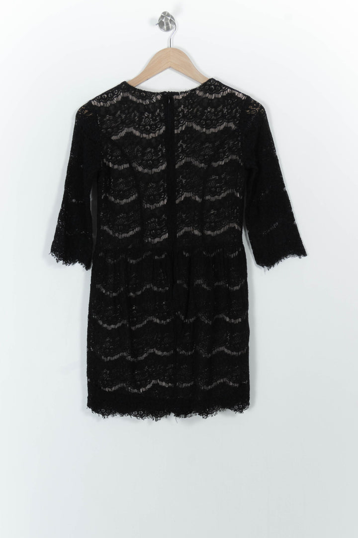 Robe en dentelle noire - Taille XS/34 de la marque Suncoo | PARAD102605 - Vendu par Paradigme - Image 4
