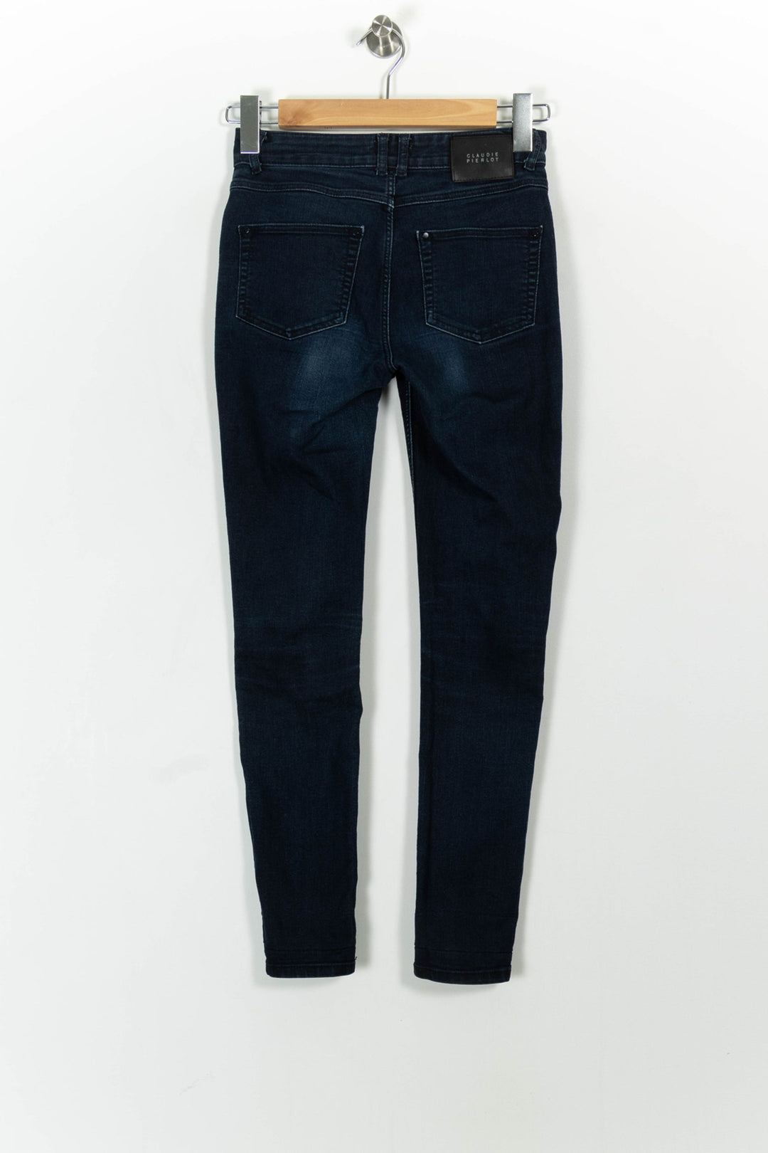Jean Slim Bleu - Taille S/36 de la marque Claudie Pierlot | PARAD102606 - Vendu par Paradigme - Image 4