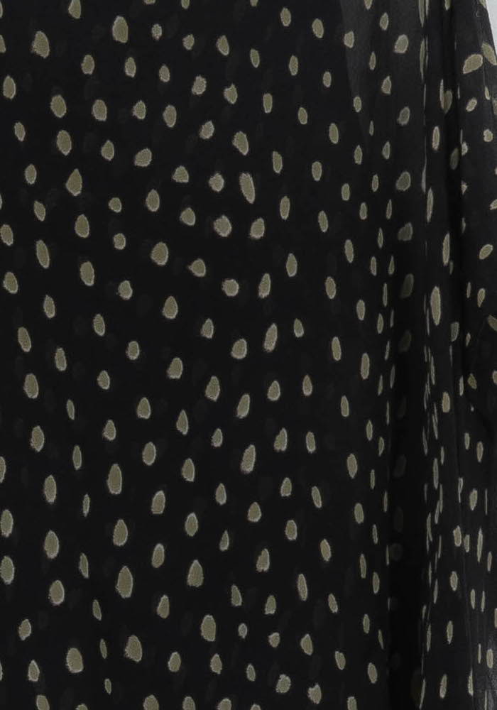Robe Asymétrique Noire et Beige - Taille S/36 de la marque Max Mara | PARAD102612 - Vendu par Paradigme - Image 3