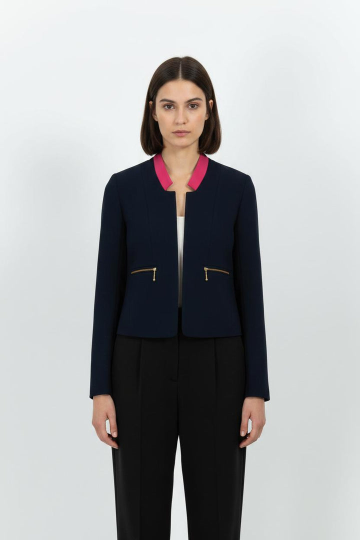 Blazer Bleu Marine et Rose - Taille S/36 de la marque Kookai | PARAD102614 - Vendu par Paradigme - Image 1