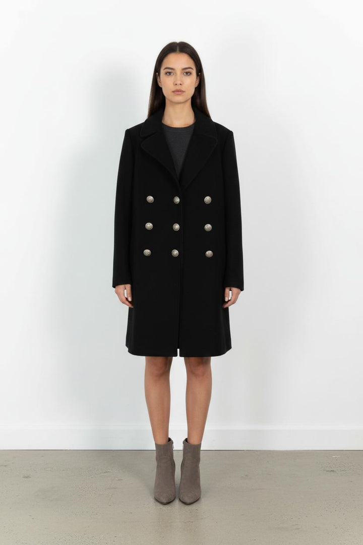Manteau Noir - Taille S/36 de la marque Maje | PARAD102616 - Vendu par Paradigme - Image 1
