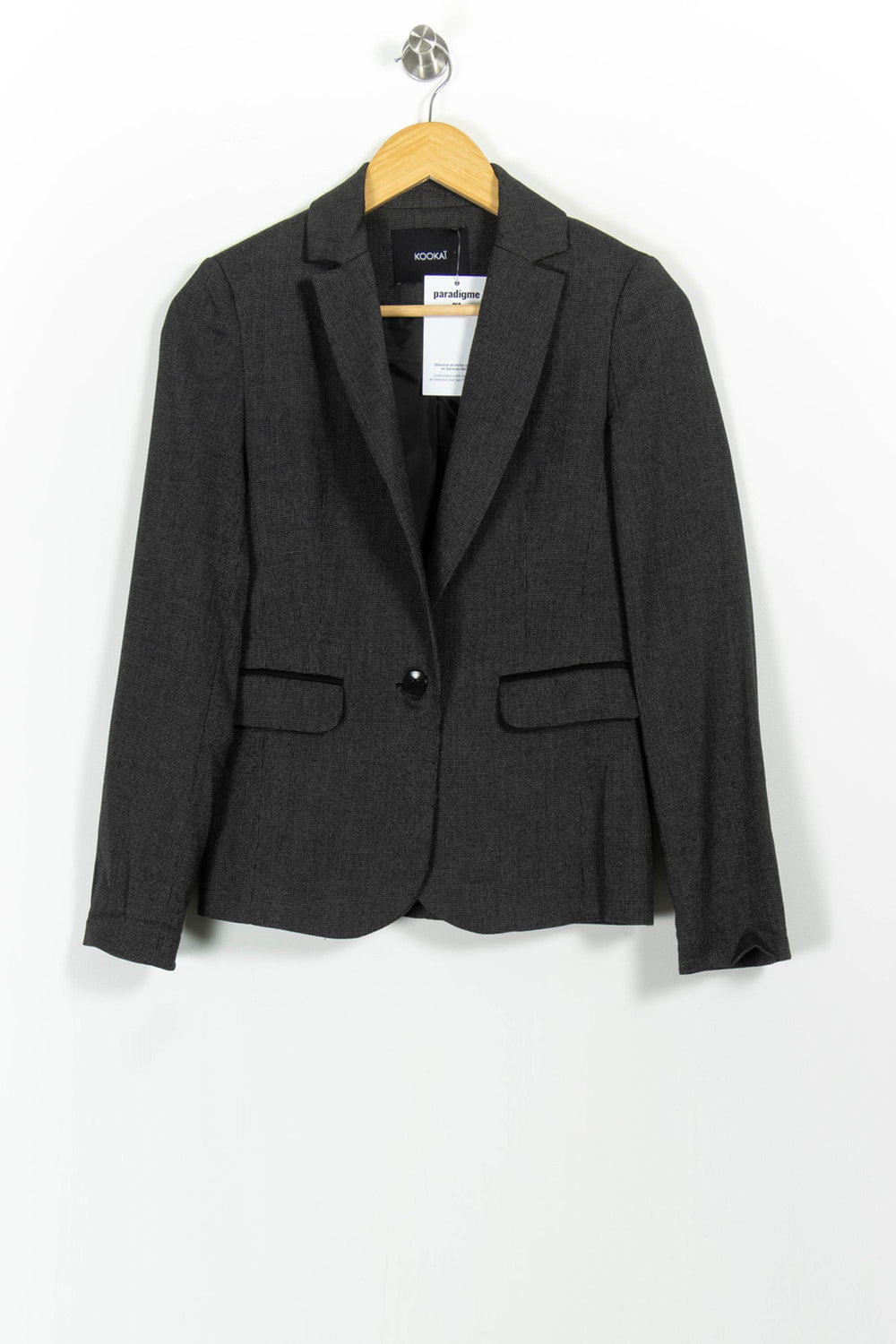 Blazer Gris - Taille XS/34 de la marque Kookai | PARAD102619 - Vendu par Paradigme - Image 2