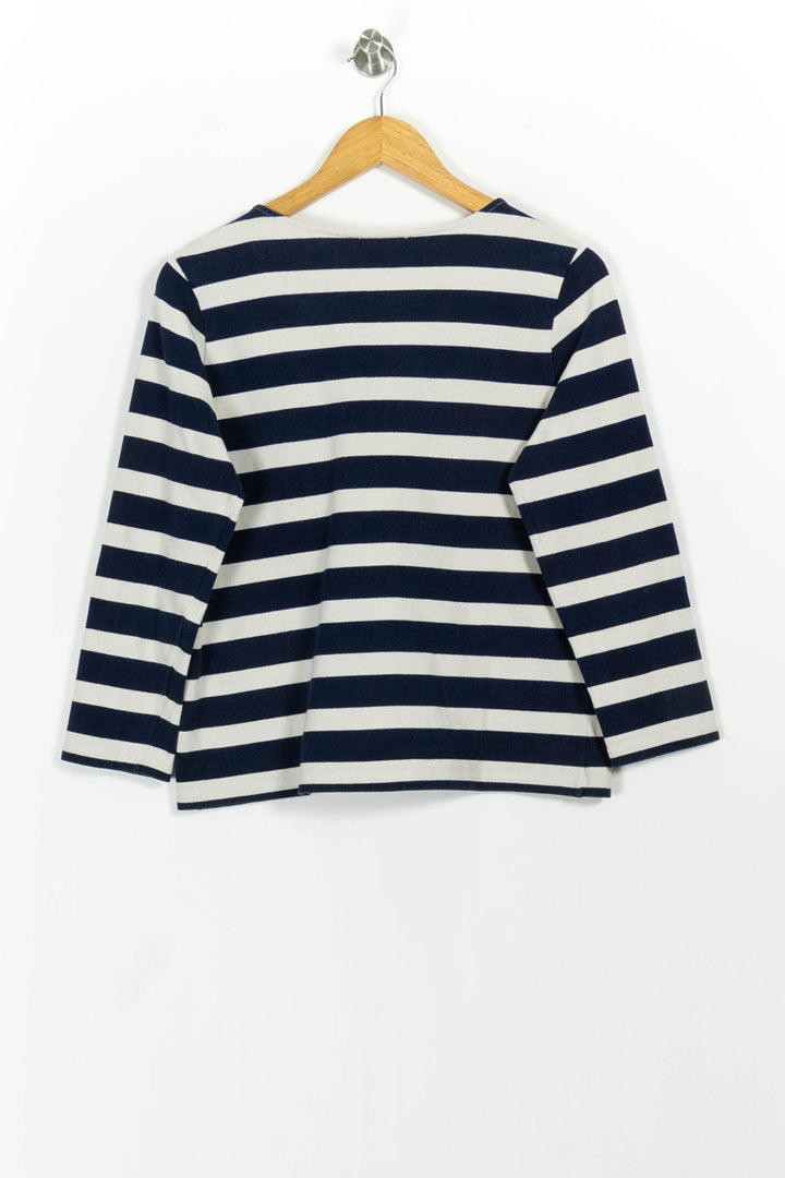 Marinière Marine et Blanche - Taille L/40 de la marque Sézane | PARAD102631 - Vendu par Paradigme - Image 4