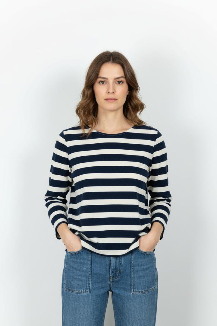 Marinière Marine et Blanche - Taille L/40 de la marque Sézane | PARAD102631 - Vendu par Paradigme - Image 1