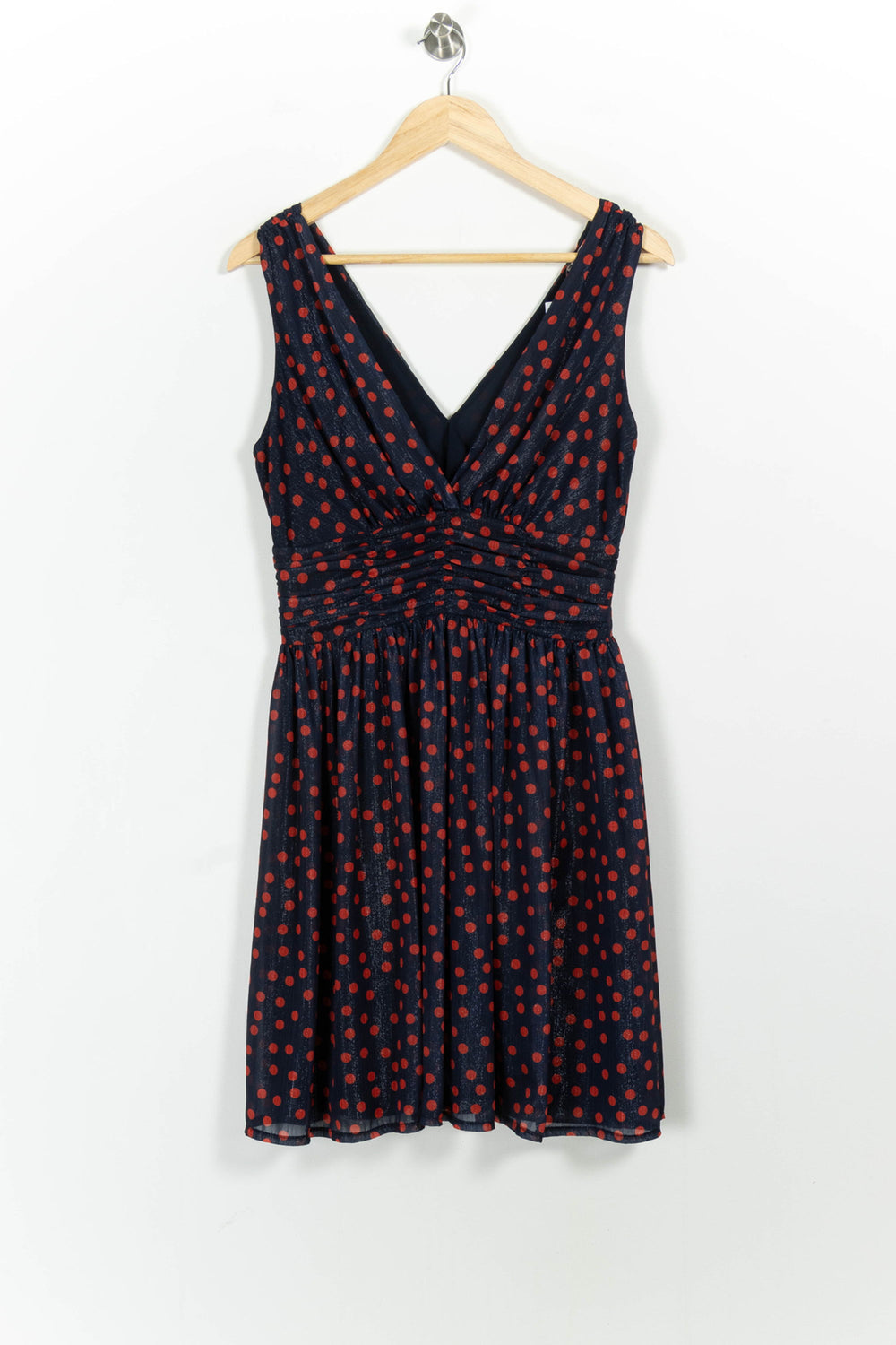 Robe Bleu Marine et Rouge - Taille S/36 de la marque La Fée Maraboutée | PARAD102639 - Vendu par Paradigme - Image 2