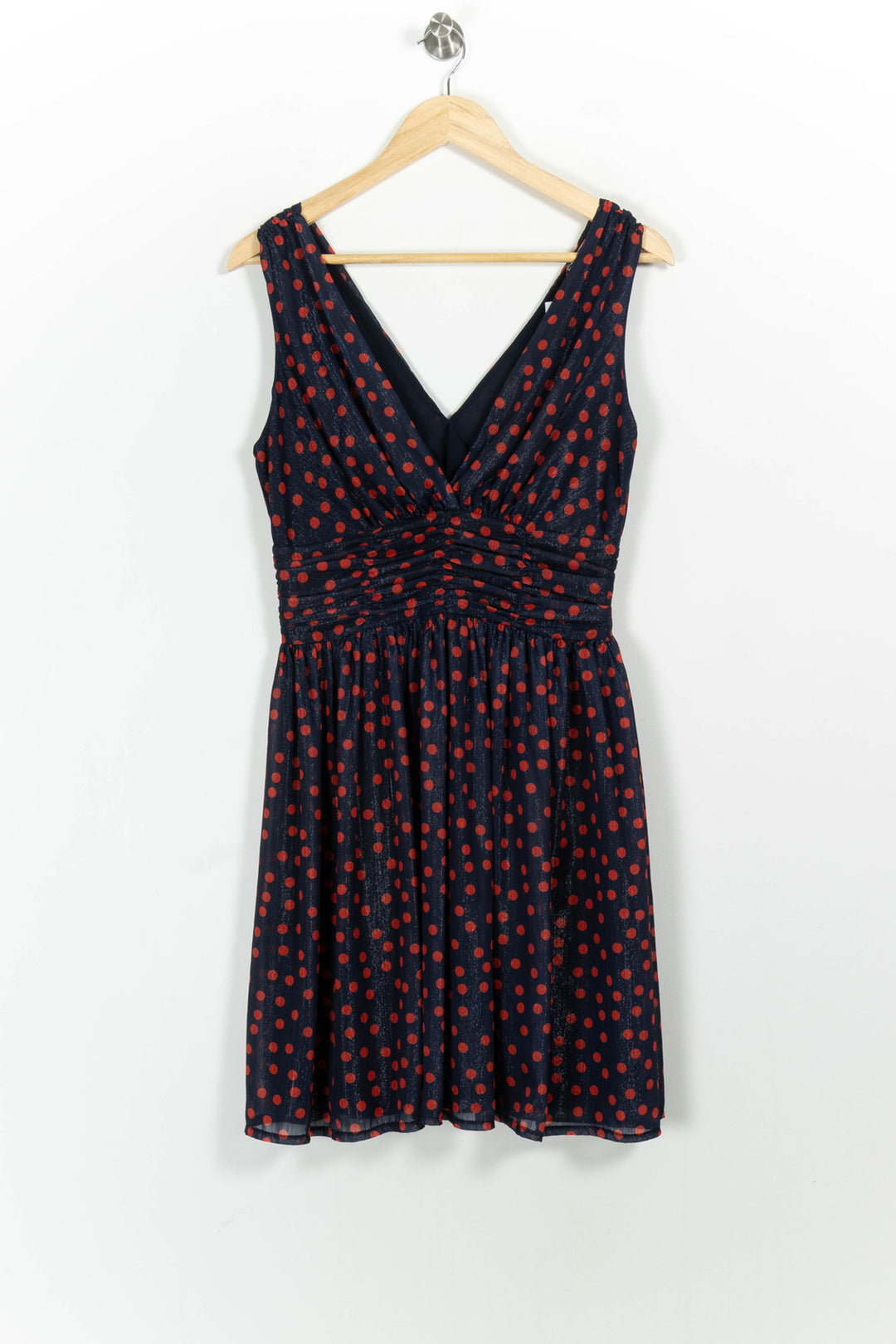 Robe Bleu Marine et Rouge - Taille S/36 de la marque La Fée Maraboutée | PARAD102639 - Vendu par Paradigme - Image 2