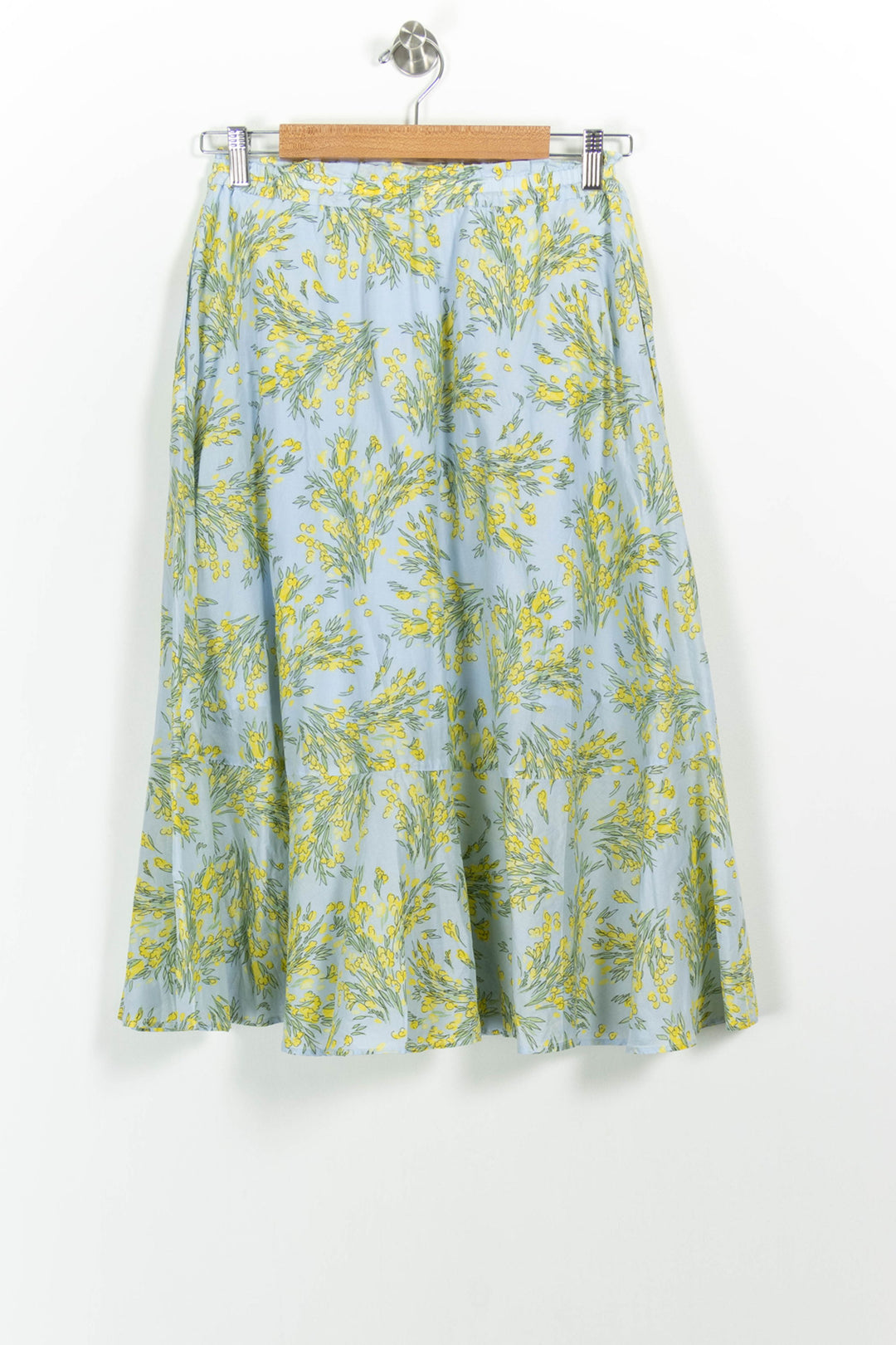 Jupe Midi Bleu et Jaune - Taille XS/34 de la marque Comptoir des Cotonniers | PARAD102646 - Vendu par Paradigme - Image 4