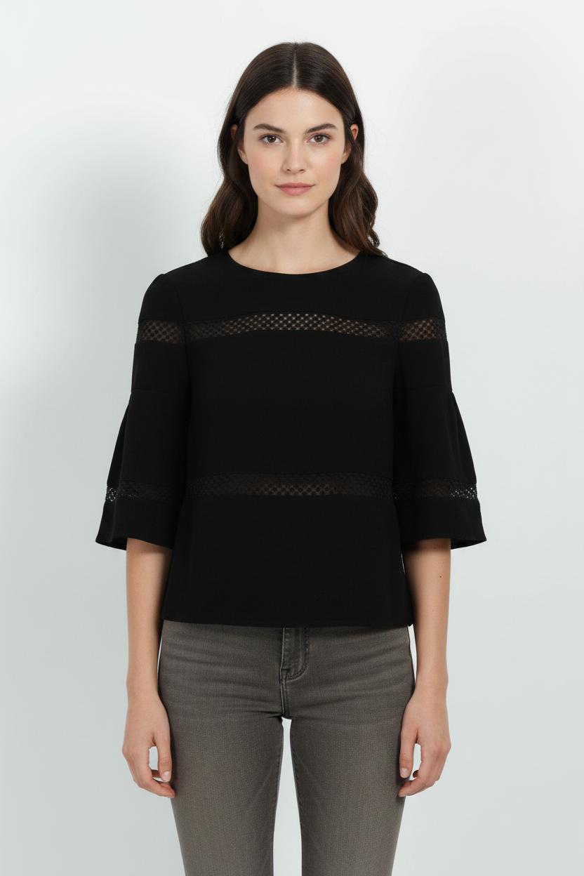 Blouse Noire - Taille S/36 de la marque Maje | PARAD102653 - Vendu par Paradigme - Image 1