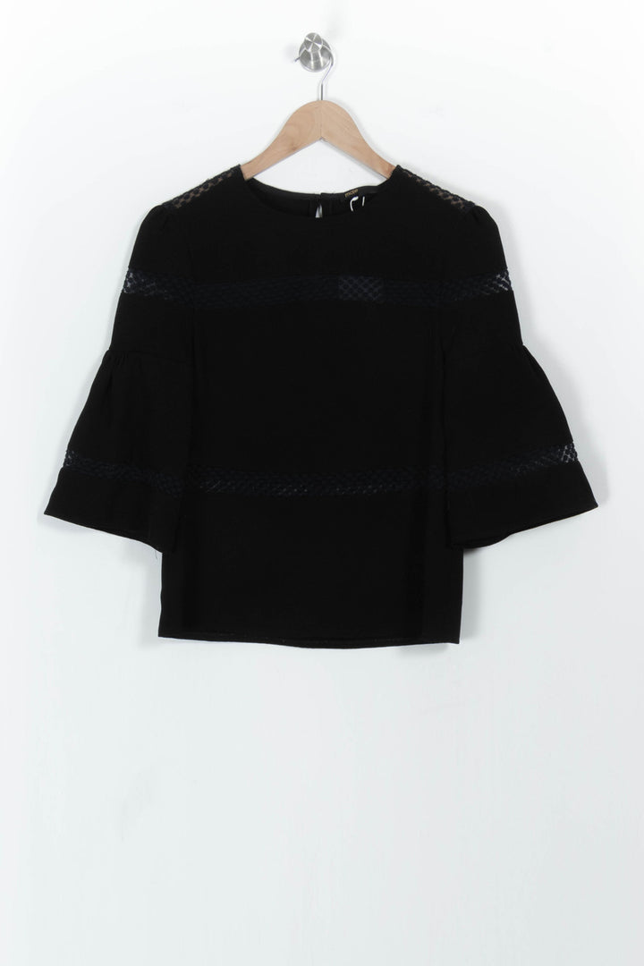 Blouse Noire - Taille S/36 de la marque Maje | PARAD102653 - Vendu par Paradigme - Image 2