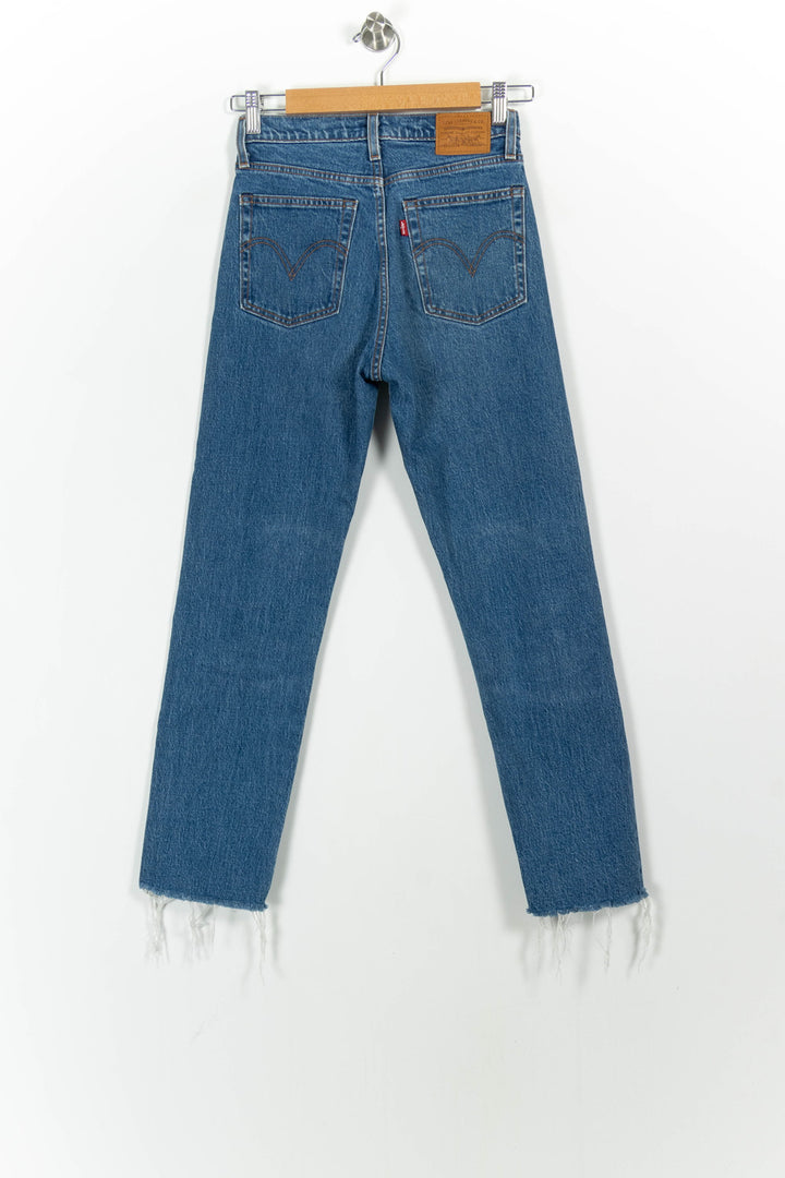 Jean Droit Bleu - Taille XS/34 de la marque Levi's | PARAD102654 - Vendu par Paradigme - Image 4