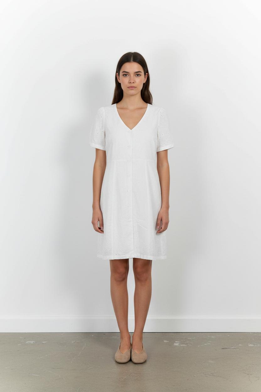 Robe Boutonnée Blanche - Taille S/36 de la marque Karl Marc John | PARAD102656 - Vendu par Paradigme - Image 1