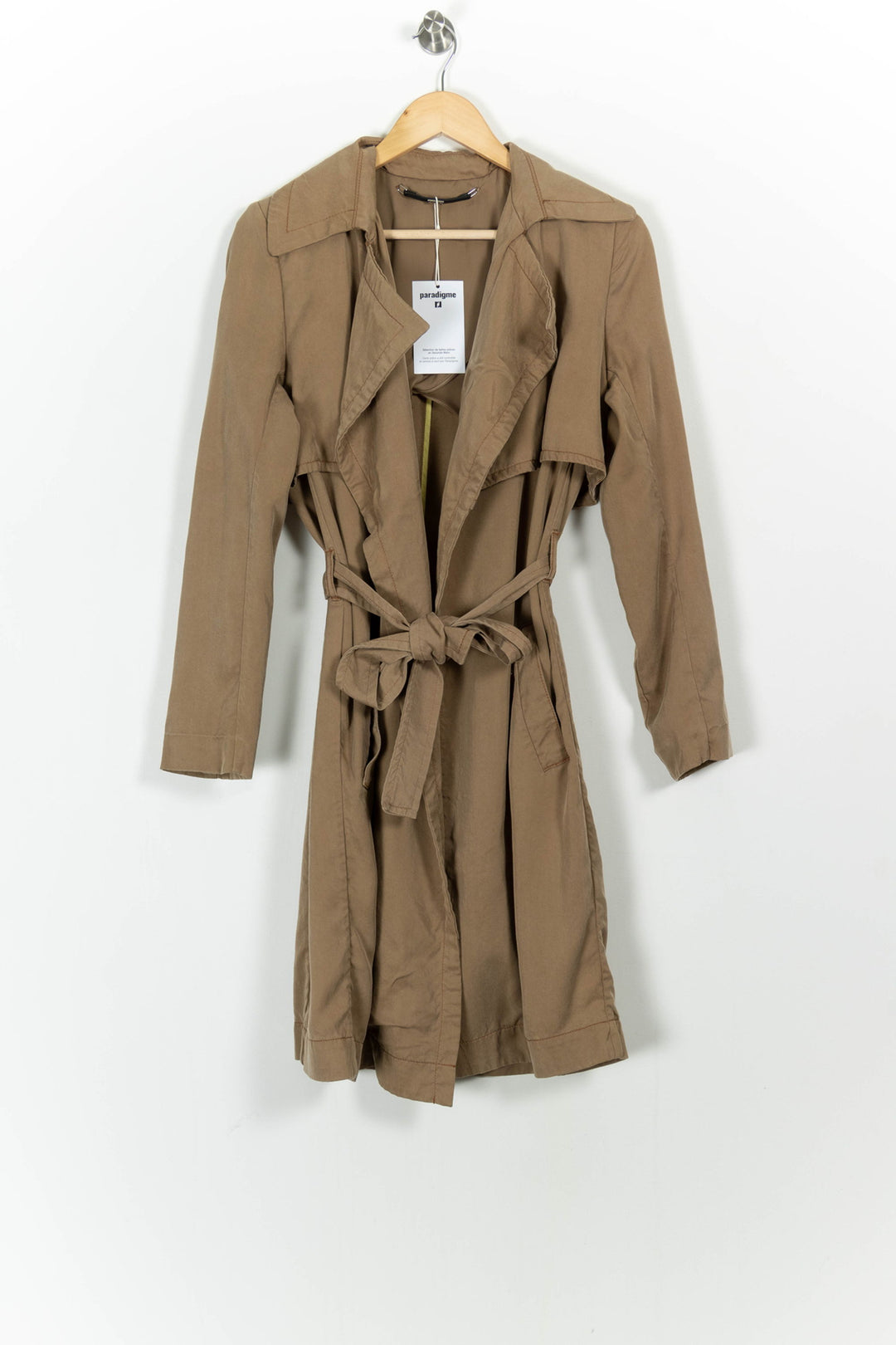 Trench Beige - Taille XS/34 de la marque IKKS | PARAD102657 - Vendu par Paradigme - Image 2