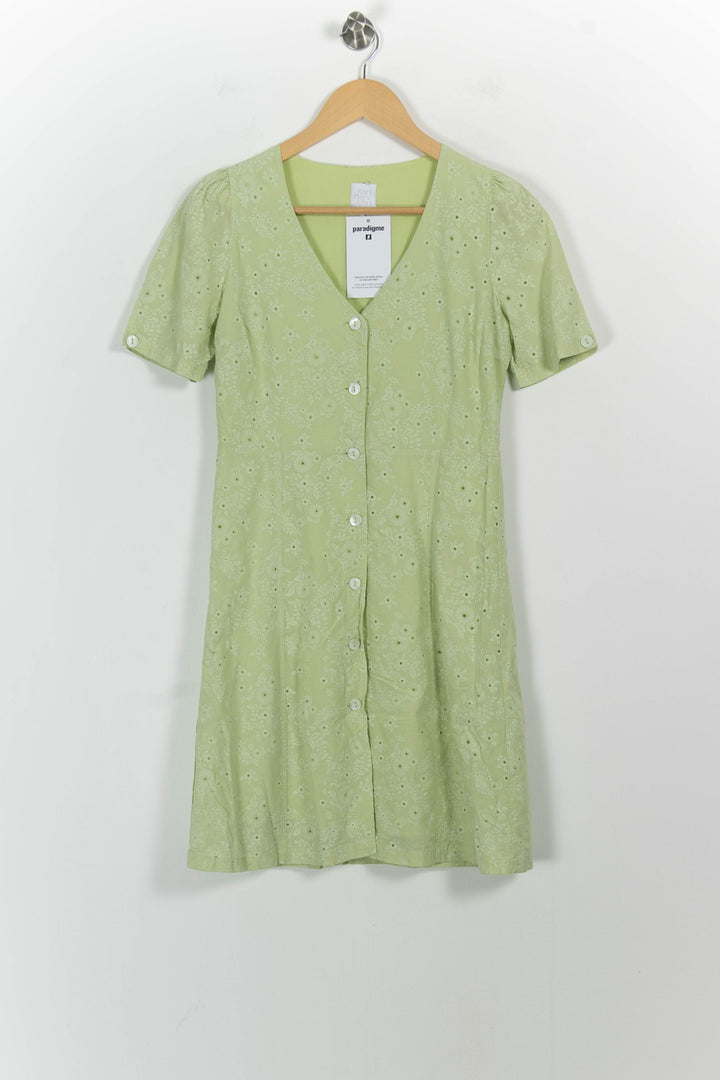 Robe Boutonnée Verte - Taille S/36 de la marque Karl Marc John | PARAD102662 - Vendu par Paradigme - Image 2