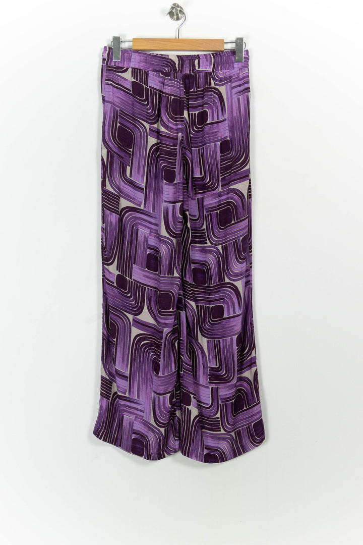 Pantalon Violet et Blanc - Taille XL/42 de la marque La Fée Maraboutée | PARAD102670 - Vendu par Paradigme - Image 4
