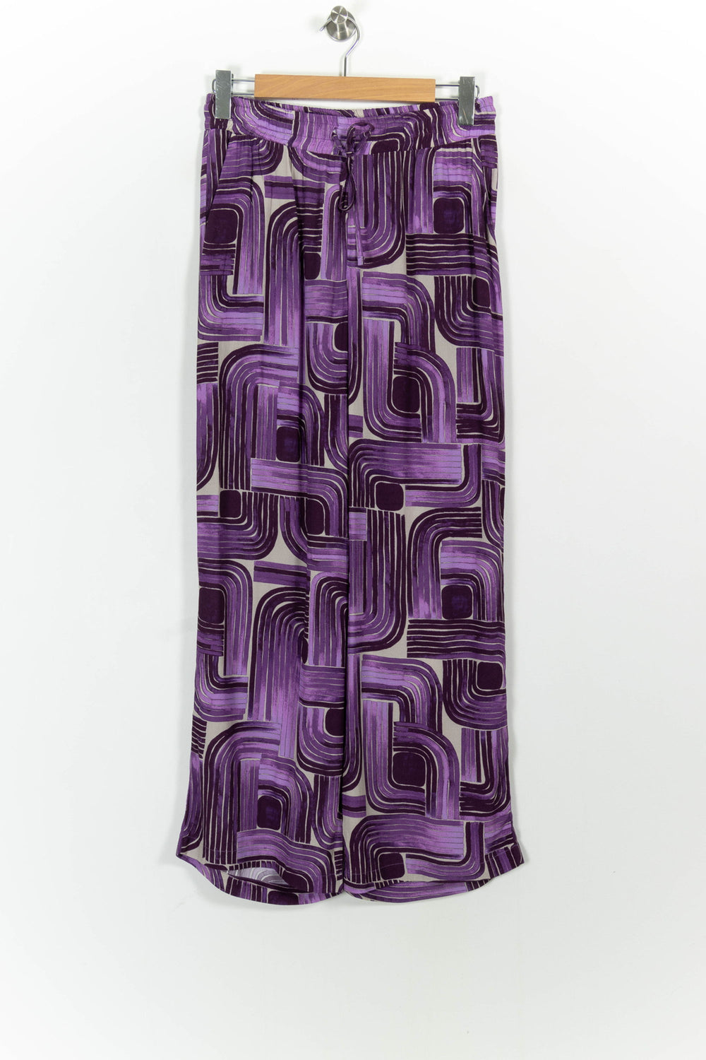Pantalon Violet et Blanc - Taille XL/42 de la marque La Fée Maraboutée | PARAD102670 - Vendu par Paradigme - Image 2