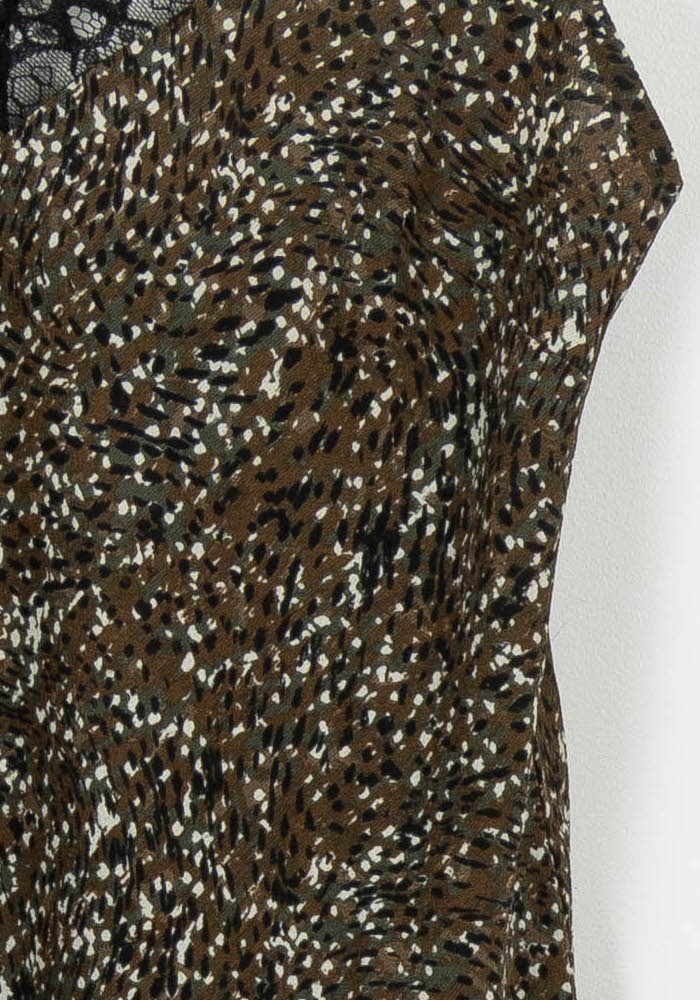 Caraco Noir et Marron - Taille XS/34 de la marque IKKS | PARAD102671 - Vendu par Paradigme - Image 3