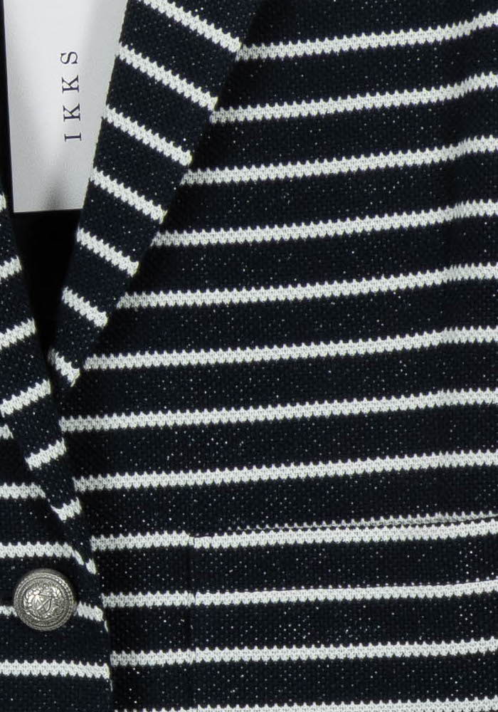 Blazer Bleu et Blanc - Taille XS/34 de la marque IKKS | PARAD102681 - Vendu par Paradigme - Image 3
