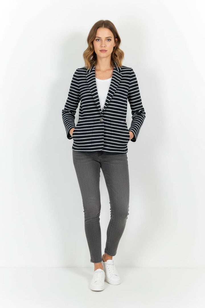 Blazer Bleu et Blanc - Taille XS/34 de la marque IKKS | PARAD102681 - Vendu par Paradigme - Image 1
