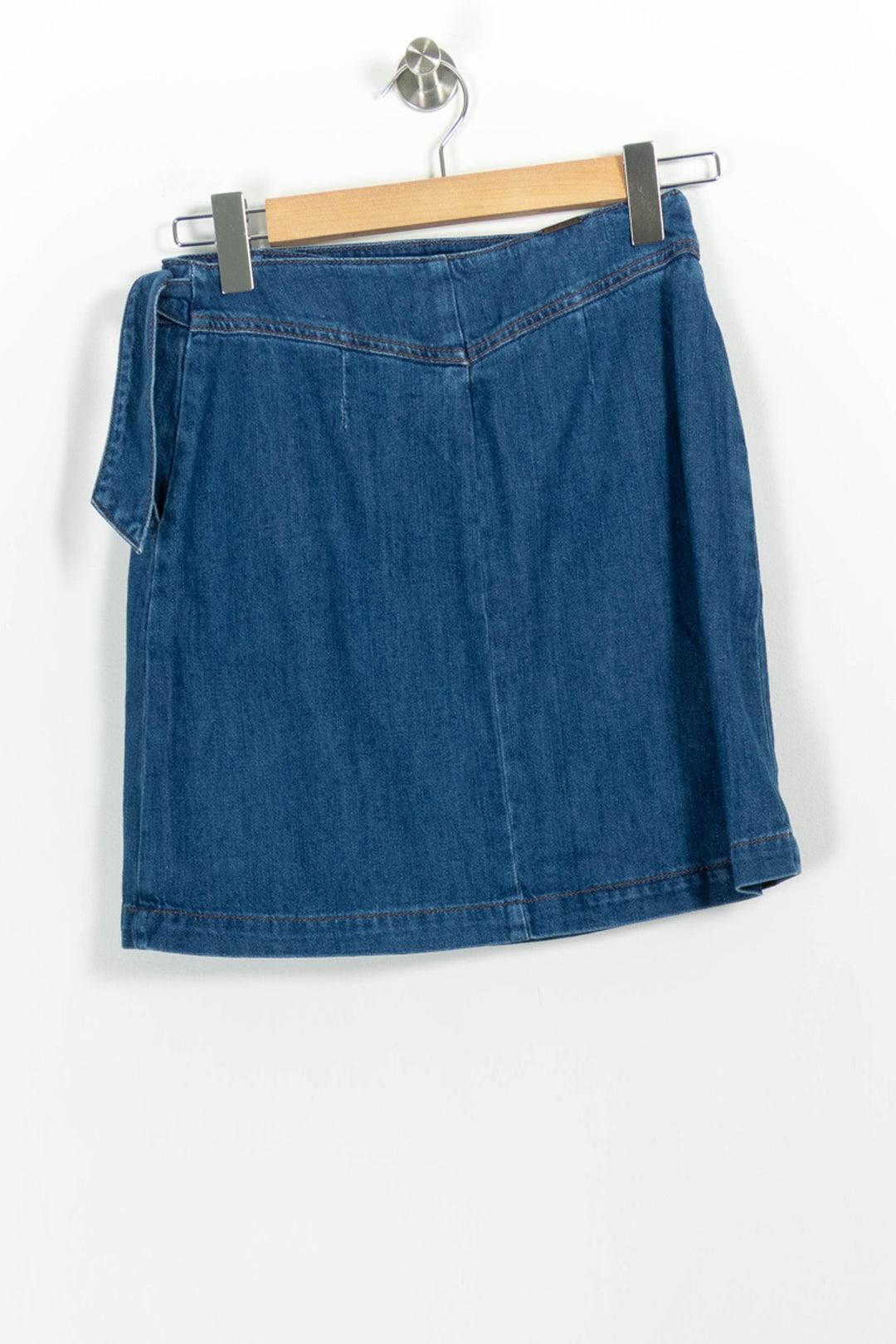 Jupe Portefeuille Bleue - Taille S/36 de la marque One Step | PARAD102682 - Vendu par Paradigme - Image 4